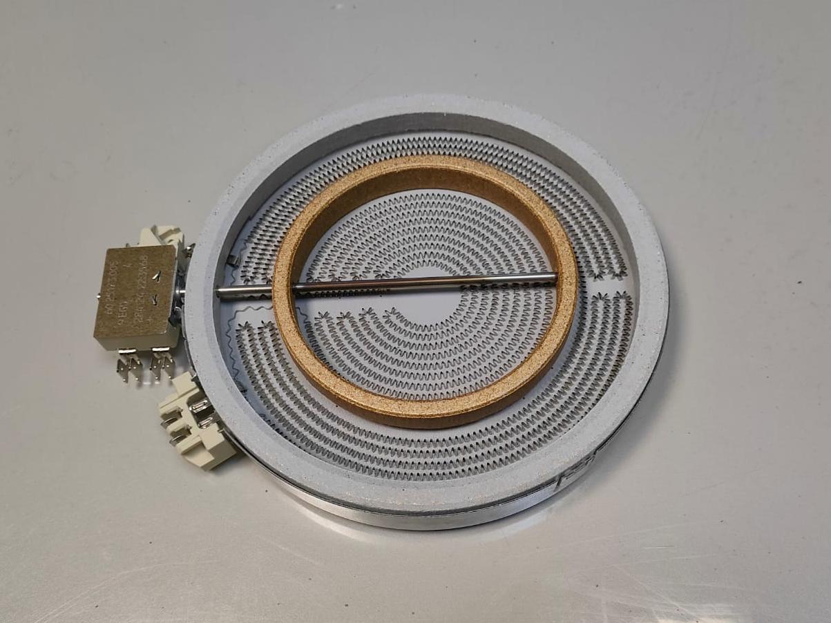 Фото Конфорка под стеклокерамику 2х зонная D200mm 1700/700W
